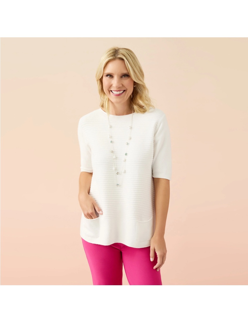 Coco + Carmen Heavenly Luxe Short Sleeve Sweater